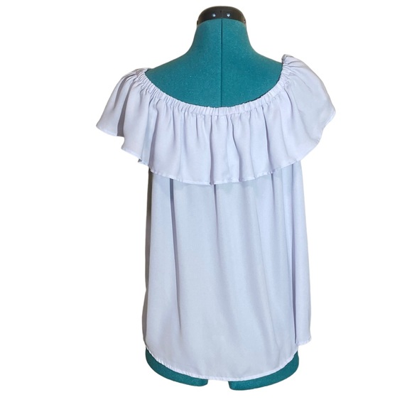 Loft Off-Shoulder Ruffle Blouse - Picture 6 of 13